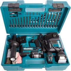Makita HR166DWAE1 10.8V 2Ah Akülü Kırıcı Delici Hilti 74 Parça