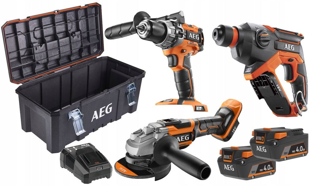 Aeg JP18L3-402TB 3lü Comba Profesyonel Akülü Set 4935478616