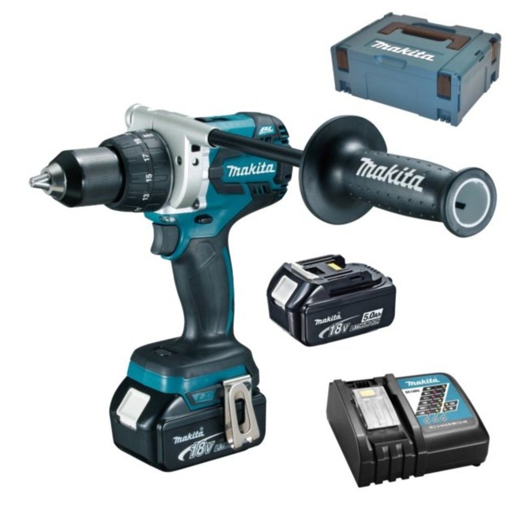 Makita DDF481RTJ Akülü Matkap Vidalama 18V 5.0Ah Çift Akü