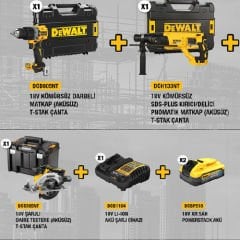 Dewalt DCD805+DCH133+DCS565 18V Akülü Profesyonel Set
