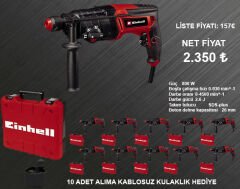 Einhell TC-RH 800 4F 800W Kırıcı Delici 10 ADET KAMPANYA