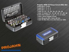 Projahn Renkli Bits Set 1/4'' Mini Uç Cırcırlı İşaretli Uçlar 33 Parça 4095