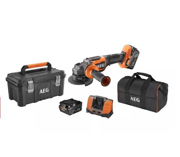 AEG BEWS 18-115BLPX2-502T Şarjlı Akülü Kömürsüz Avuç Taşlama 4935492109