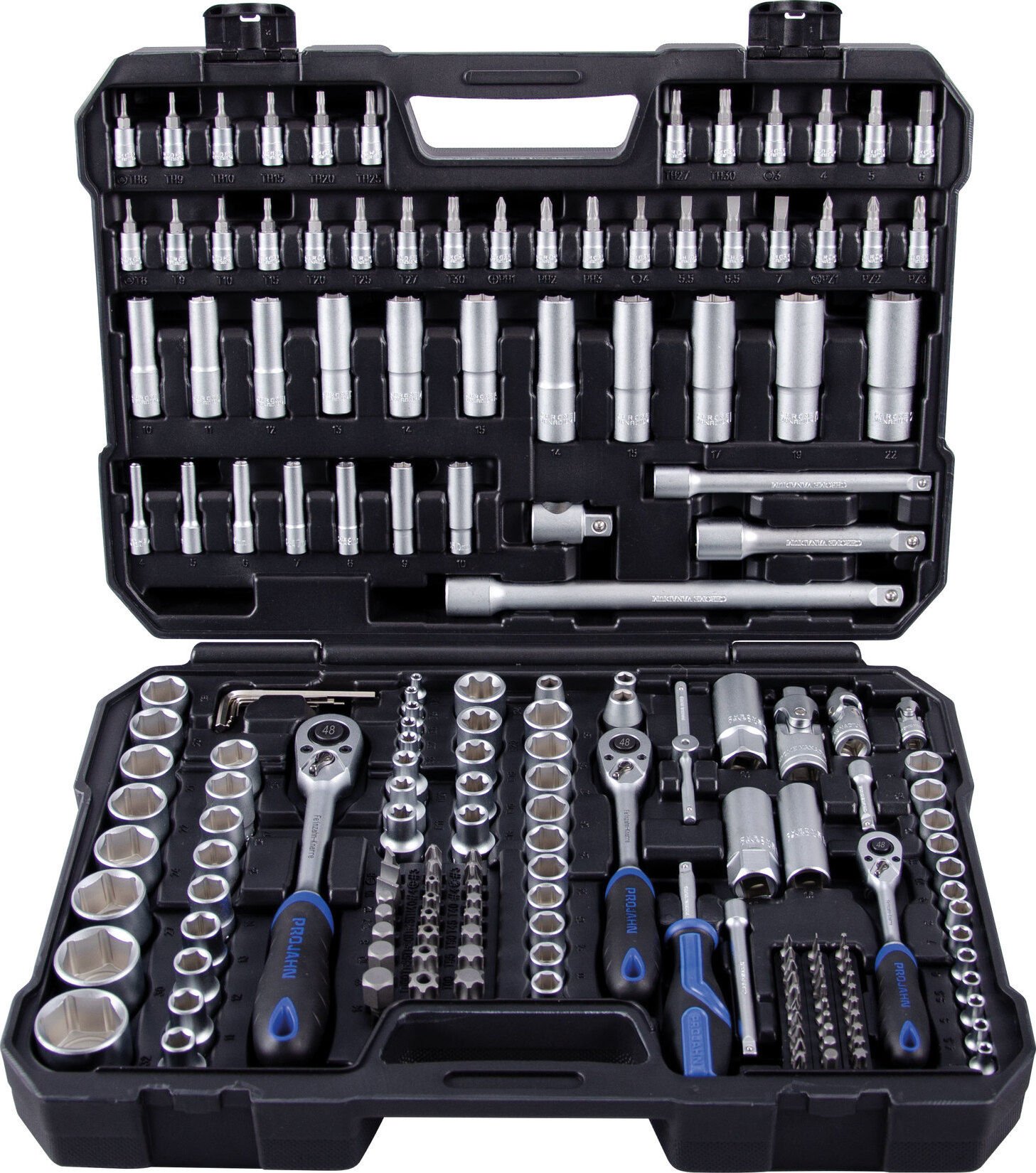 PROJAHN 8663 1/4'' + 3/8'' + 1/2'' 182 Parça Lokma Takım Seti