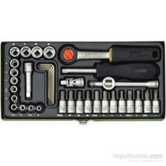 Proxxon 23080 1-4 inç 36 Parçalı Lokma ve Bits Takımı
