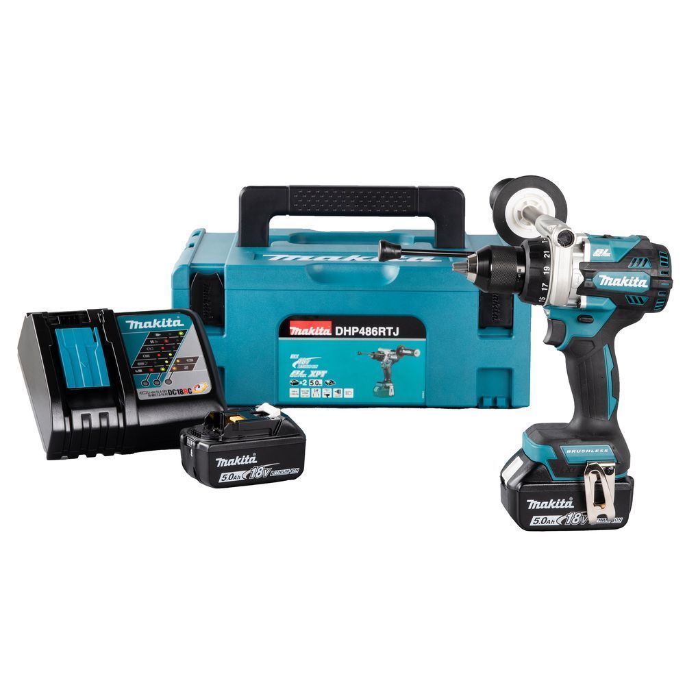 Makita DHP486RTJ 2X5AH Akülü Darbeli Matkap Vidalama