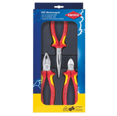 Knipex 002012 VDE izoleli pense seti, 3 parçalı