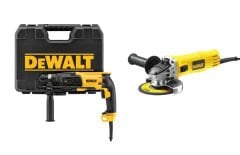 Dewalt D25133K Kırıcı Delici Matkap & Dewalt DWE4156 900 Watt 115 mm Avuç Taşlama