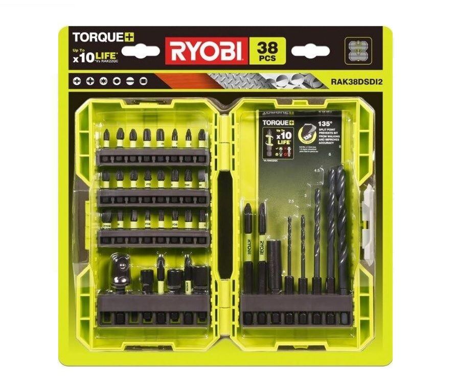 Ryobi RAK38DSDI2 38 Parça Vidalama ve Delme Uç Seti