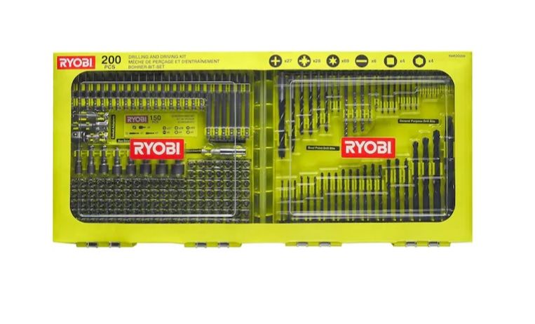 Ryobi RAKDD200 Delme ve Vidalama Seti 200 Parça T5132004668