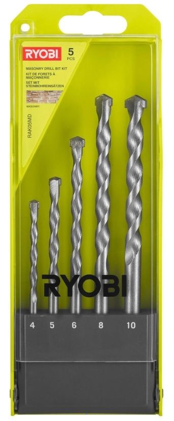 Ryobi RAK05MD Beton Matkap Ucu Seti 5 Parça 4,5,6,8,10Mm (5132004522)