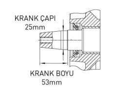 KAMA BY REİS KDK186FAY DİZEL MOTOR 10HP-K.KONİK G6