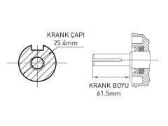 KAMA BY REİS KDK195F DİZEL MOTOR 13HP-KAMALI J3