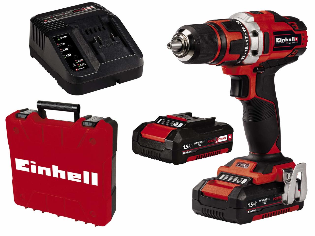 Einhell TE-CD 18/40 Li 18V 1.5 Ah Çift Akülü Vidalama