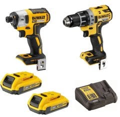Dewalt DCD791NT + DCF887NT 18V 2Ah Akülü Vidalama Seti Çift Akülü Profesyonel Usta Seti