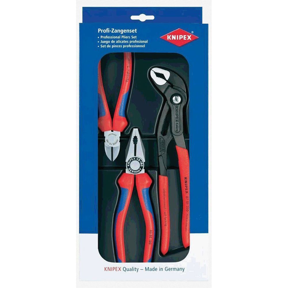 KNIPEX 002009V01 3'lü Set - Pense, Yankeski, Fort Pense Set