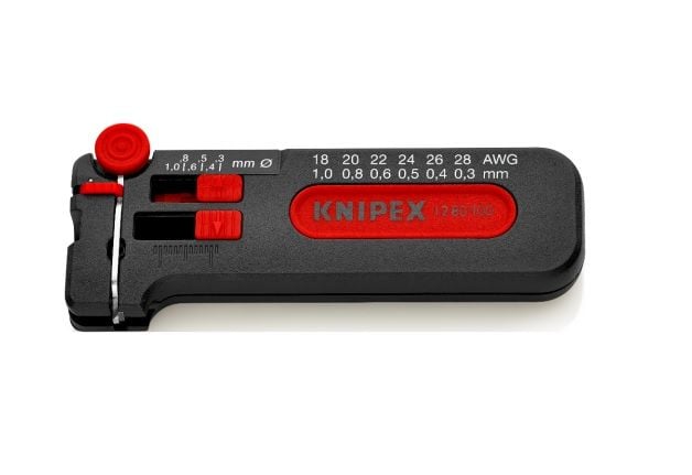 KNIPEX 1280100 MİNİ KABLO SIYIRMA ALETİ