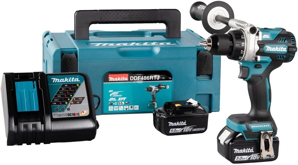Makita DDF486RTJ Matkap Vidalama 130 NM 2X5AH
