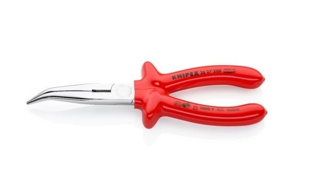 KNIPEX 2627200 (LEYLEK BURNU TİPİ PENSE) VDE EĞRİ AĞIZ KARGABURUN