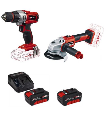 Einhell TE-CD 18/2 Li - Axxıo Vidalama Ve Taşlama 2 Lİ Usta Seti