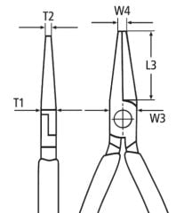 KNIPEX 3023140 DÜZ KARGABURUN