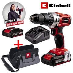 Einhell TE-CD 18/2 Li-i Kit 18V 1.5 Ah Çift Akülü Darbeli Matkap Vidalama 4513834