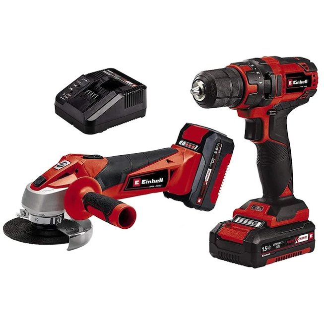 Einhell TC-TK 18 Li Kit Akülü Vidalama + Taşlama Combo Set
