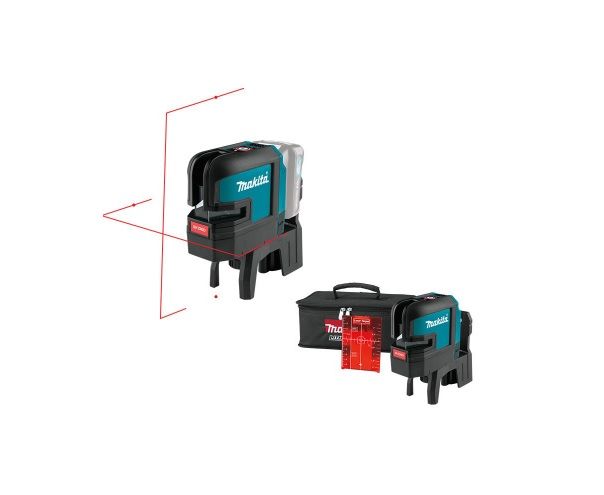 Makita SK106DZ 4 Nokta Kırmızı Çapraz Çizgi Lazeri (Akülü)