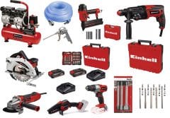 Einhell KAR. SET TE-AC 6 Sessiz + TC-PN 50 + TC-RH 800 4F + TC-CS 1410 + TE-AG 125/1010 CE Q + GE-PS 18/15 + TE-CD 18/2 + AKSESUARLAR