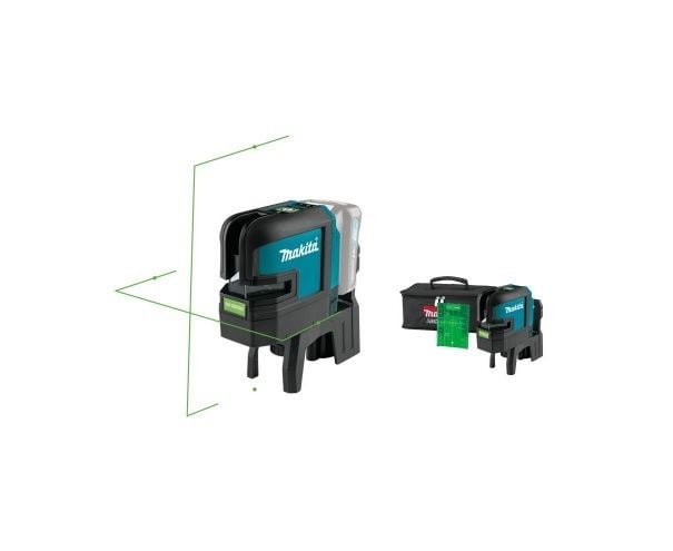 Makita SK106GDZ 4 Nokta Yeşil Çapraz Çizgi Lazeri (Akülü)