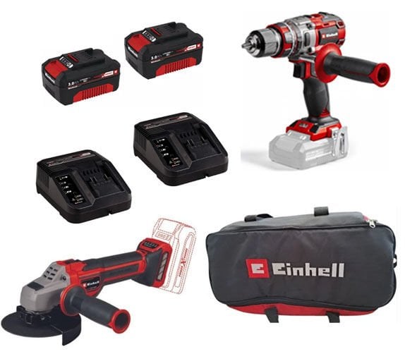 EINHELL TP-CD 18/80 Li-i BL + TP-AG 18/125 CE Q Li