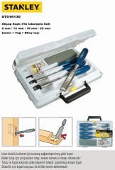 Stanley 0-16-130 İskarpela Seti, Mavi, 4 PÇ (6,12,18,25 mm)