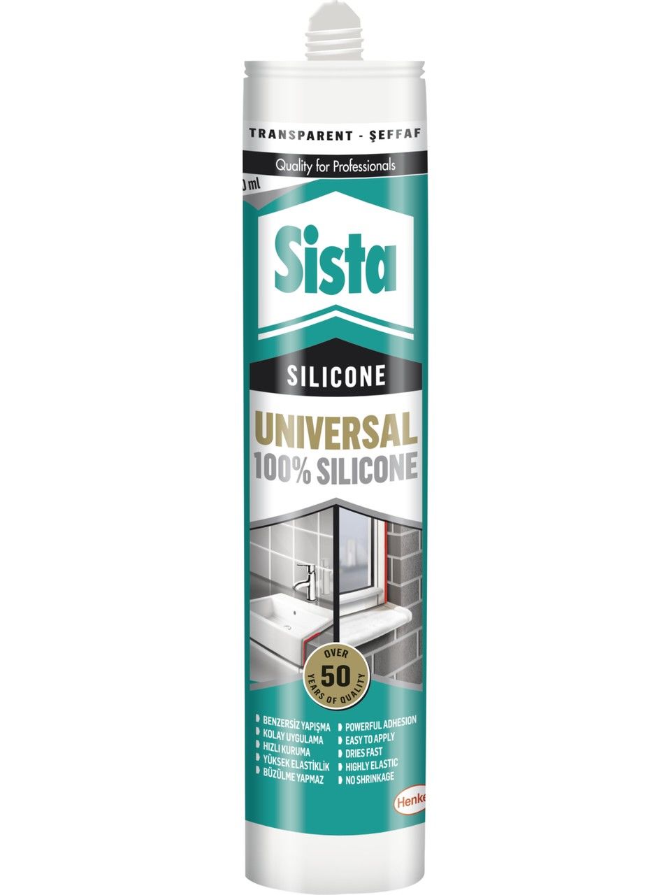 Sista Universal Silikon Şeffaf 280 ml