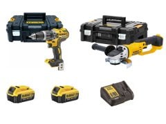 Dewalt DCD796 + DCG412 18V 4Ah Akülü Matkap Ve Taşlama Seti