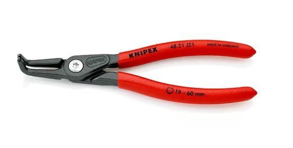 KNIPEX 4821J21 AĞIR HİZMET EĞRİ İÇ SEGMAN PENSİ