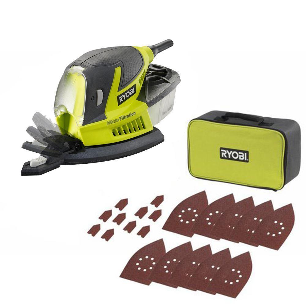Ryobi RPS100-SA20 Titreşimli Zımpara + 20x Zımpara Kağıdı 100 W