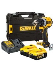 Dewalt DCD800P2T 18V 5.0AH Li-Ion Kömürsüz Çift Akülü Darbesiz Matkap