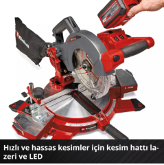 Einhell TE-MS 18/210 Li - Solo, Akülü Gönye Testere (Akü ve şarj cihazı dahil değildir) 4300890