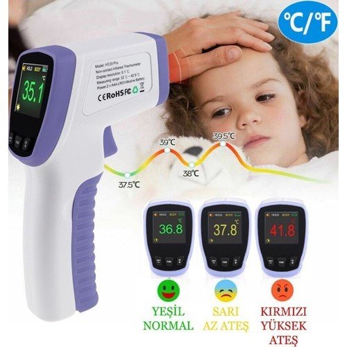 Prexiso Pit 20 İnfrared Temassız Ateş Ölçer Dijital Termometre