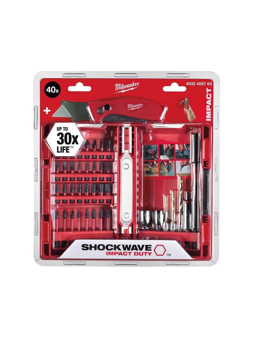 Milwaukee Bits Uç Seti 40 Parça + Bıçak T4932459763