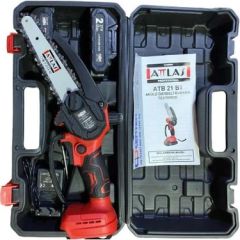 Attlas ATB 21 BT 20W 2Ah Akülü Kömürsüz Budama Testeresi Çift Akülü 15cm