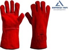 Maxsafety Welder-Pro Kırmızı Deri Kaynakçı Eldiveni No:10