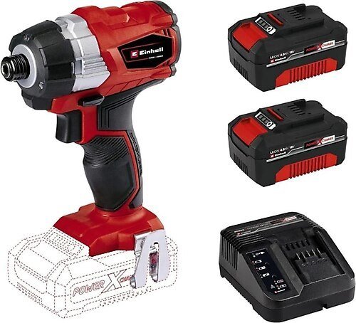 Einhell TE-CD 18 Li BL 18V 4 Ah Li-ion Çift Akülü Darbeli Matkap Vidalama