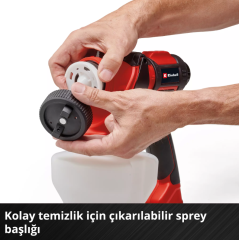 Einhell TE-SY 18/90 Li - Solo Akülü Sprey Boya Sistemi - 4260040