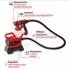 Einhell TE-SY 18/90 Li - Solo Akülü Sprey Boya Sistemi - 4260040