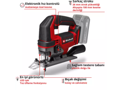 Einhell TE-JS 18/100 Li - Solo Akülü Dekupaj Testere Akü Hariç