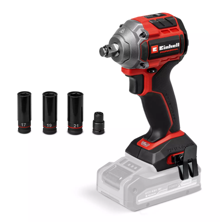 Einhell TP-CW 18/260-C Li BL - Solo, Kömürsüz Akülü Darbeli Somun Sıkma (Akü ve şarj cihazı dahil değildir) - 4510090