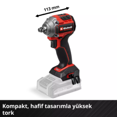 Einhell TP-CW 18/260-C Li BL - Solo, Kömürsüz Akülü Darbeli Somun Sıkma (Akü ve şarj cihazı dahil değildir) - 4510090