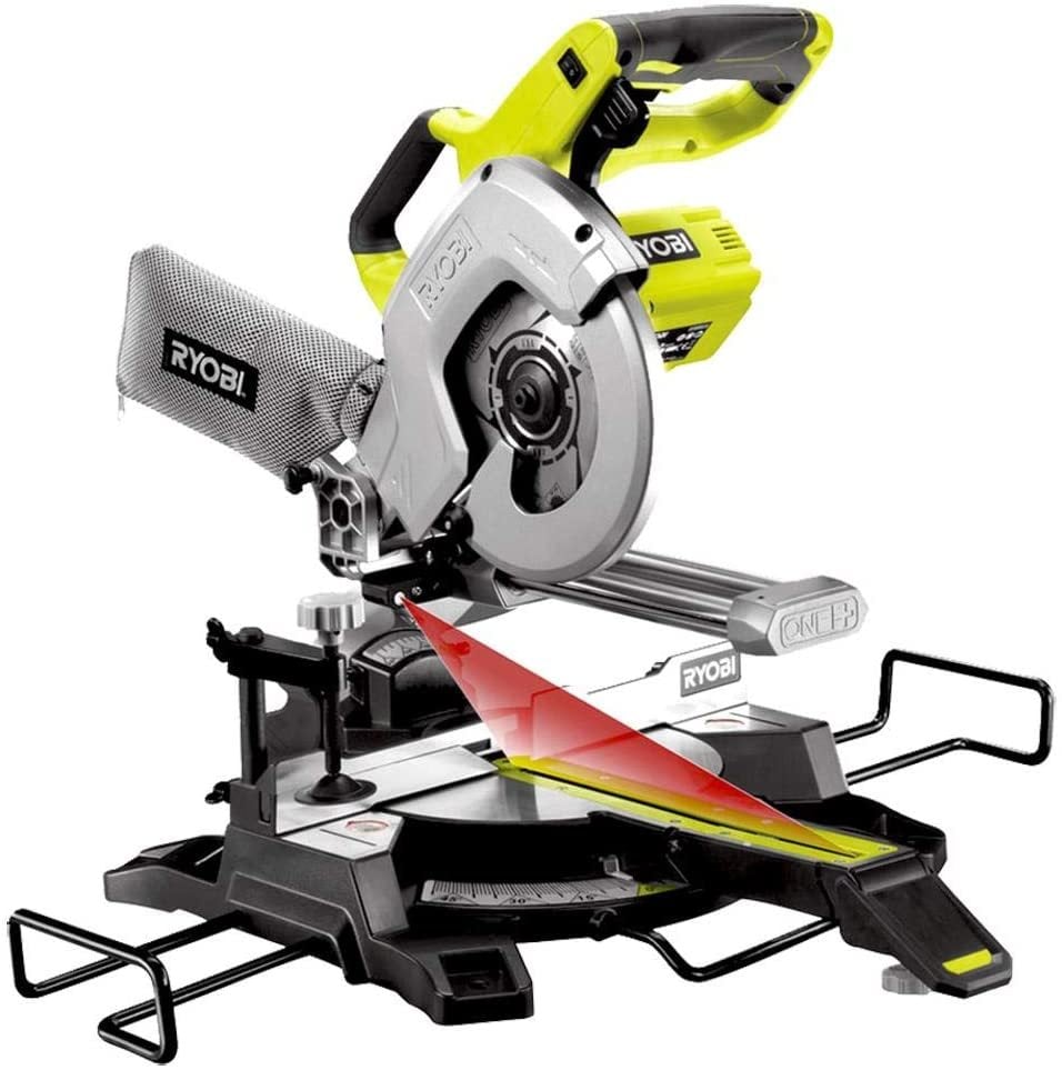 Ryobi R18MS216-0 18Volt (Akü Hariç) 216Mm Lazerli Zıvanalı Gönye Testere
