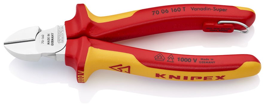 KNIPEX 7006160T ASMA HALKALI YAN KESKİ (VDE)